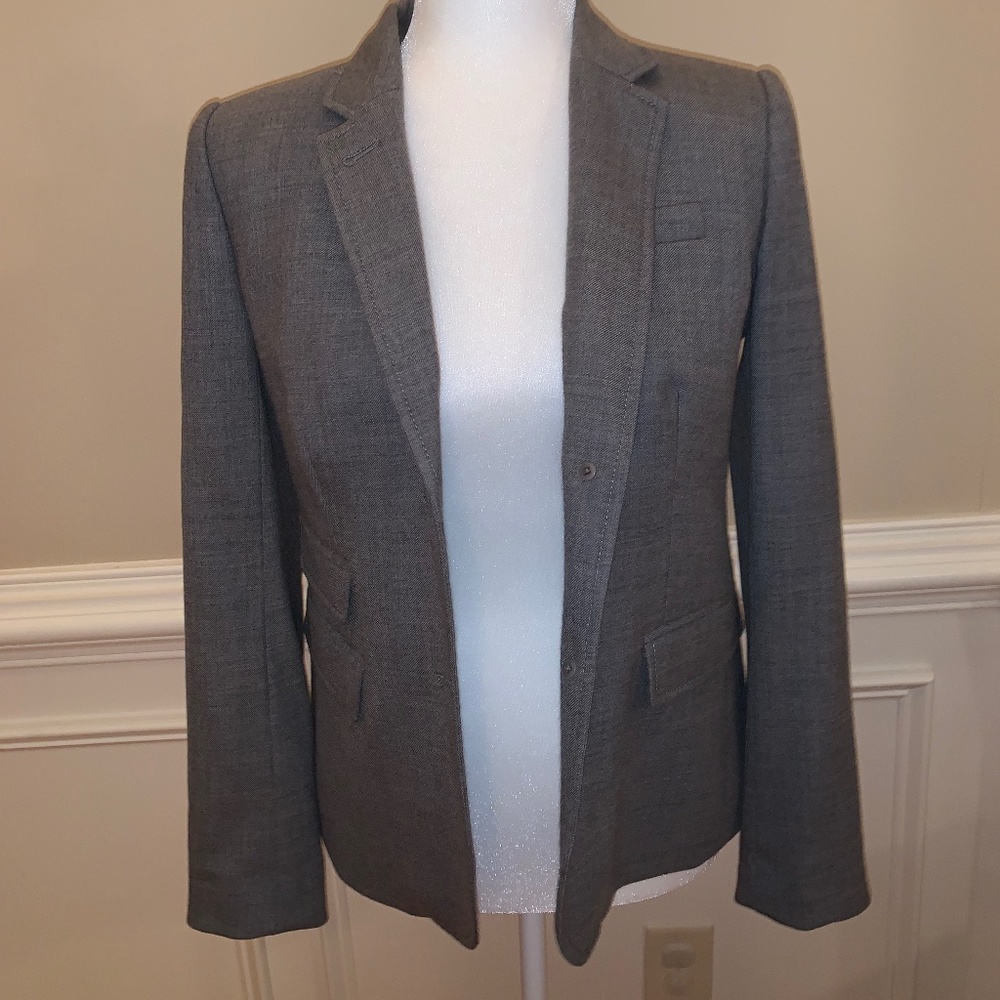 J Crew Grey School Boy Blazer